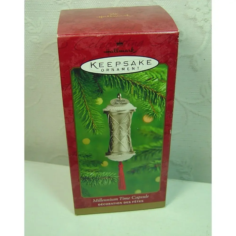 HALLMARK ORNAMENT-MILLENNIUM TIME CAPSULE-2000- WITH BOX